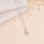 Rhinestone Bowknot Pendant Necklace