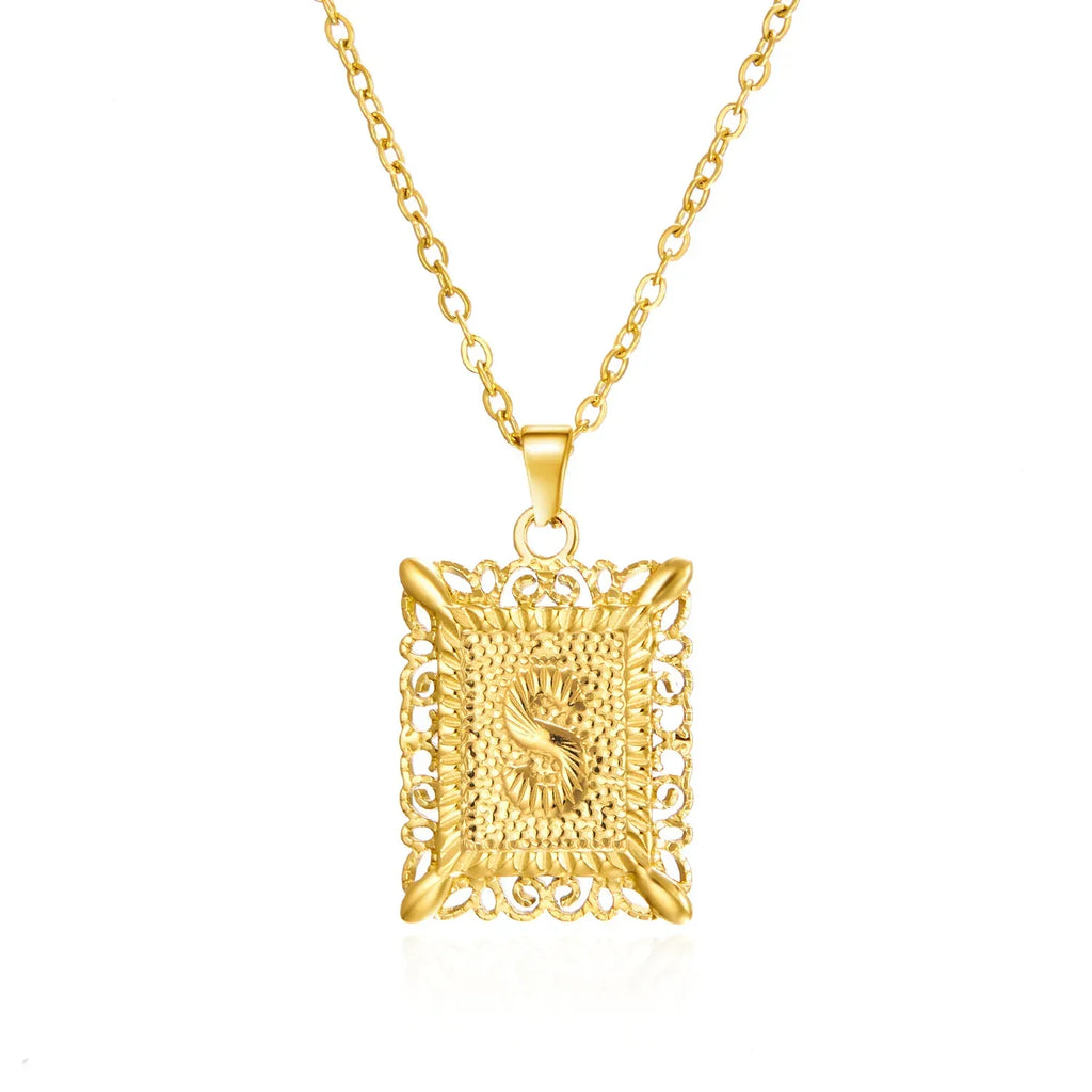 stainless-steel-initial-necklace - Viexta