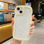 Wave Border Solid Color iPhone Case