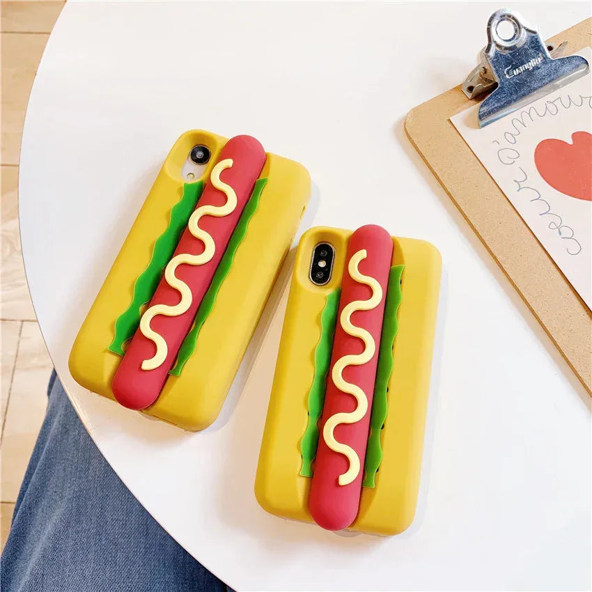 cheese-hot-dog-silicone-iphone-case - Viexta