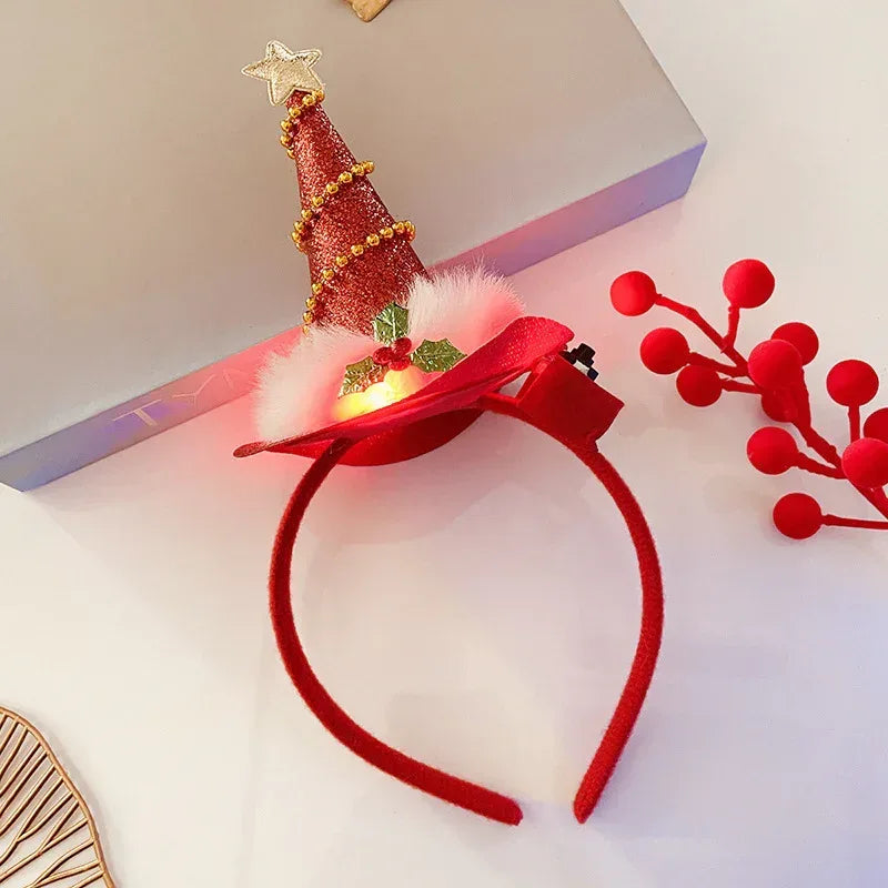 Christmas With Light Headband Snowflake - Viexta