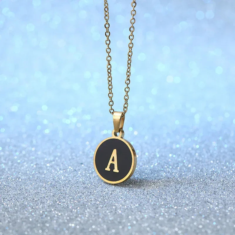 O-shaped Chain Letter Necklace - Viexta