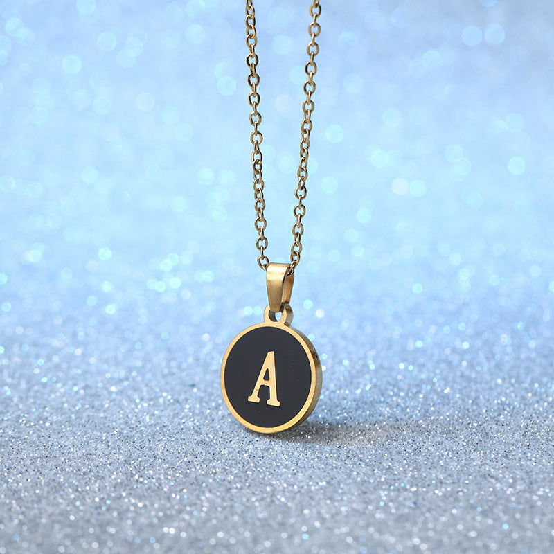 O-shaped Chain Letter Necklace