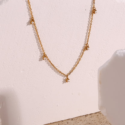 Zircon Clavicle Chain