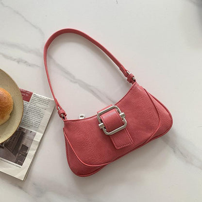 Underarm Stitching Baguette Bag