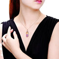 Women's 18K Rose Gold Plated Ametrine Necklace - Viexta