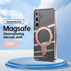 Transparent Plating Bracket Silicone Samsung Protective case