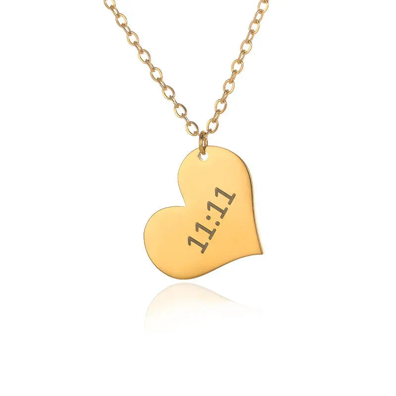 18k 11:11 Pattern Necklace - Viexta
