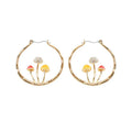 Trendy Vintage Mushroom Hoops - Viexta