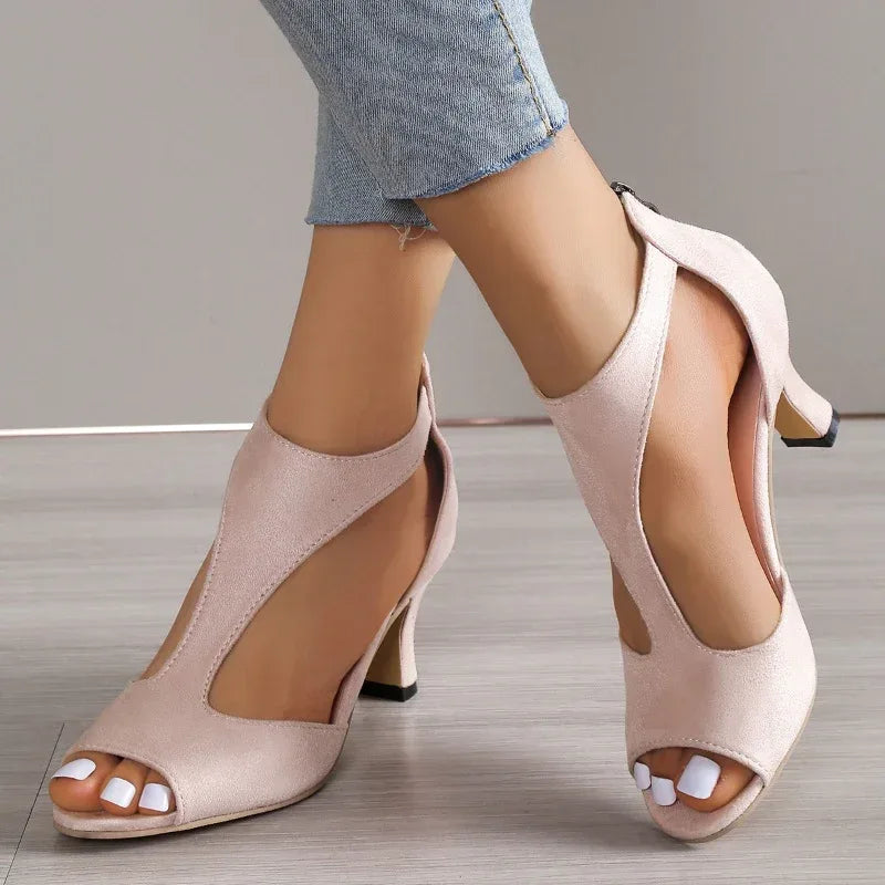 Zippered High Heel - Viexta