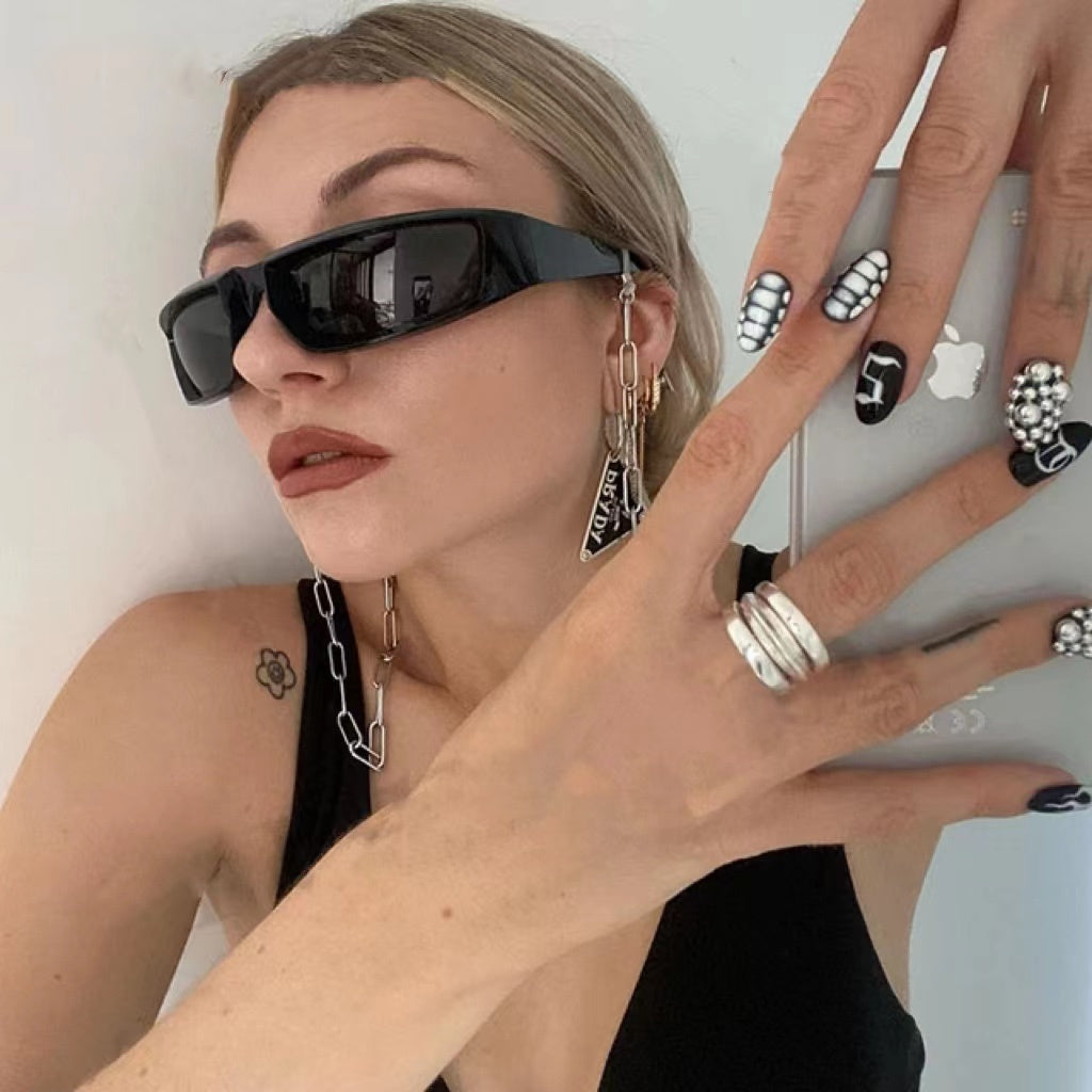 Super Texture Futuristic Sunglasses