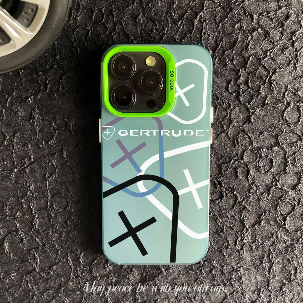 Color Silver Pattern Silicone iPhone Case - Viexta