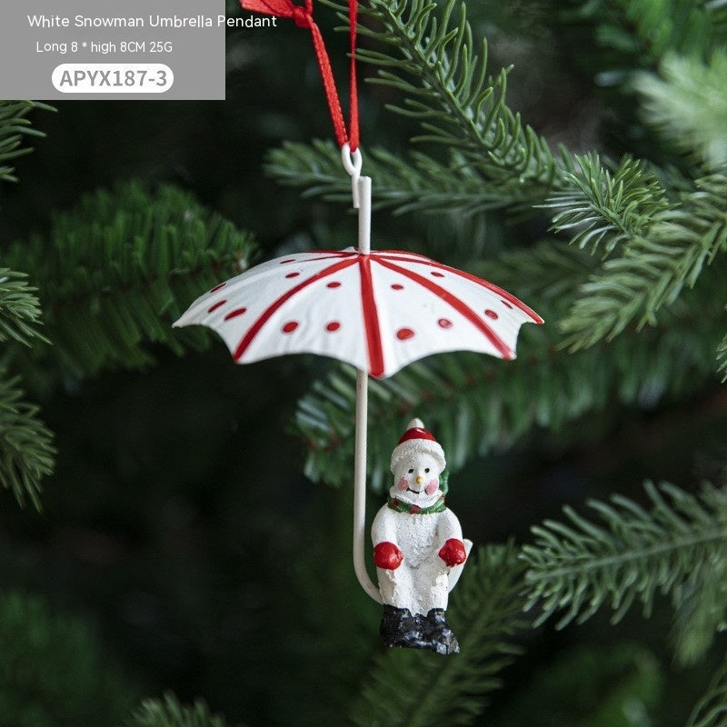 Nordic Iron Christmas Hot Air Decorations Tree Charms Hangings