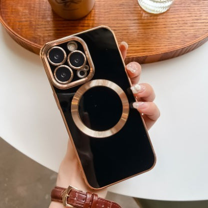 Solid Color Magnetic Lens Protector iPhone case