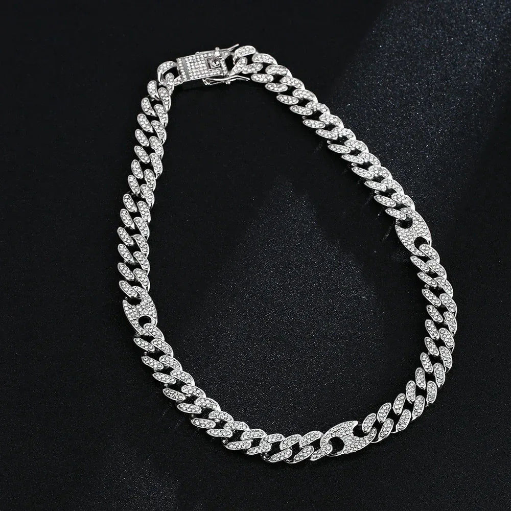 diamond-inlaid-necklace - Viexta