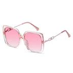 Large Framed Metal Polarized Sunglasses - Viexta