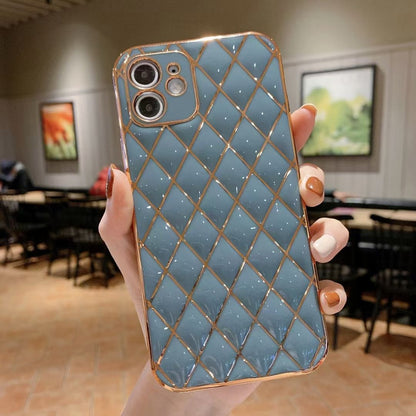 Electroplated Diamond Pattern iPhone Case