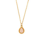 Minimalistic Water Drops Opal Necklace Set - Viexta