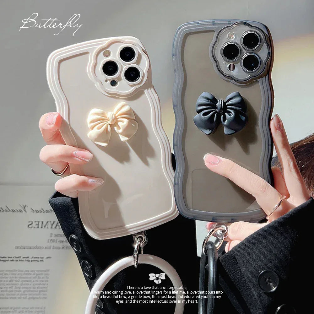 Wave Bow Silicone iPhone Case - Viexta