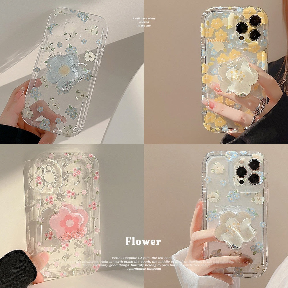 Floral Shell iPhone Case Holder