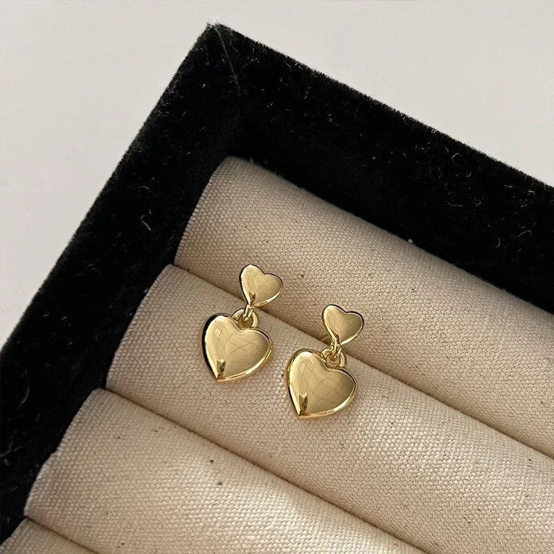 Retro Hong Kong Golden Versatile Earrings - Viexta