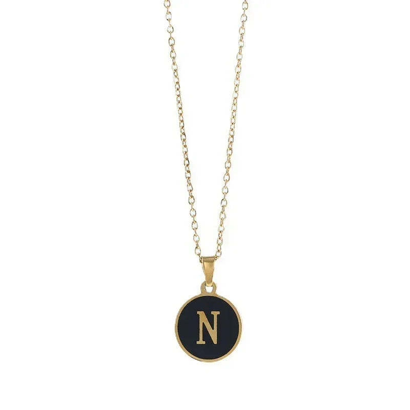 O-shaped Chain Letter Necklace - Viexta
