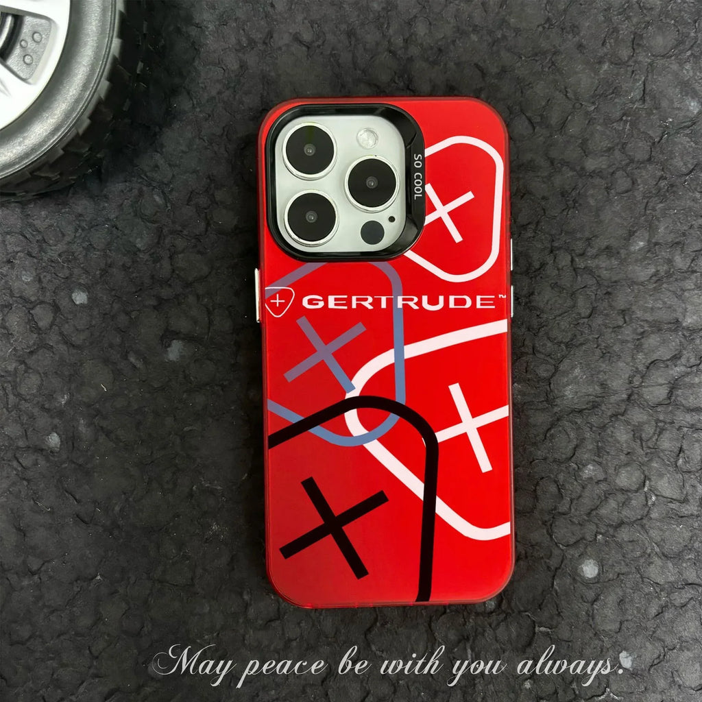 Color Silver Pattern Silicone iPhone Case - Viexta