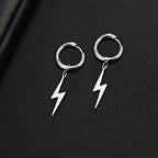 Wild Stainless Steel Lightning Earrings - Viexta