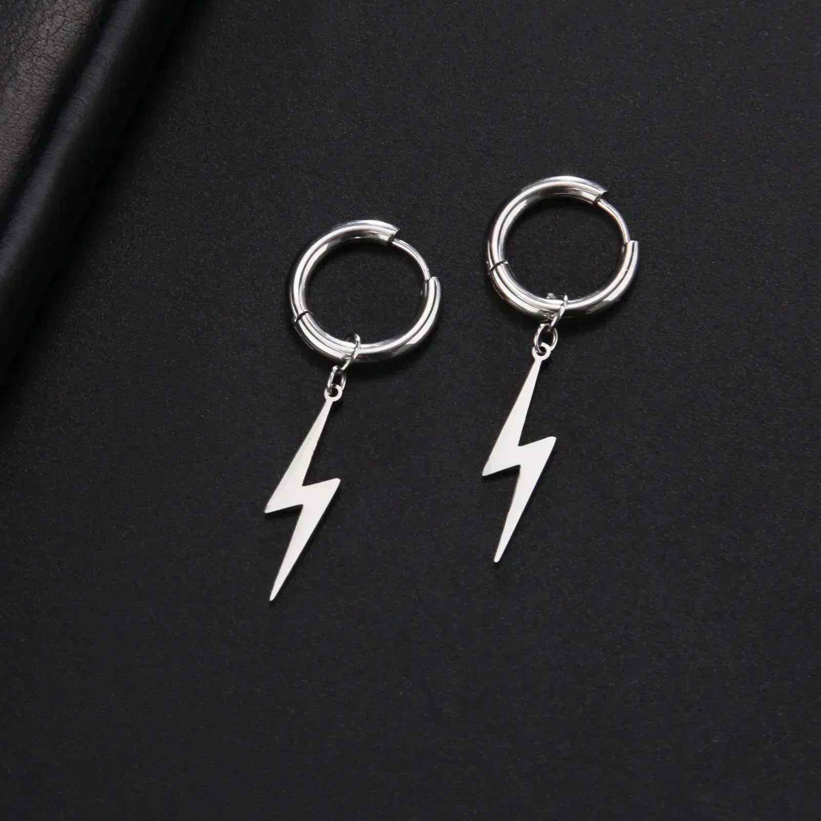 Wild Stainless Steel Lightning Earrings - Viexta