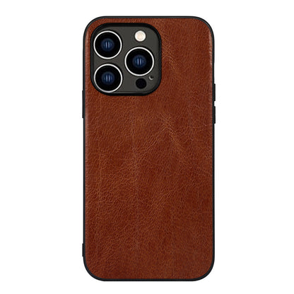 Solid Color Leather iPhone Case