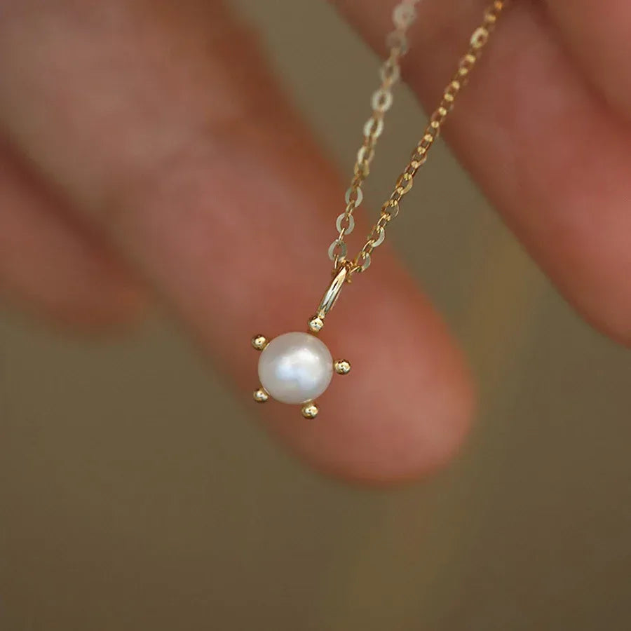 S925 Sterling Silver Pearl Necklace - Viexta
