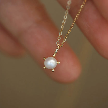 S925 Sterling Silver Pearl Necklace