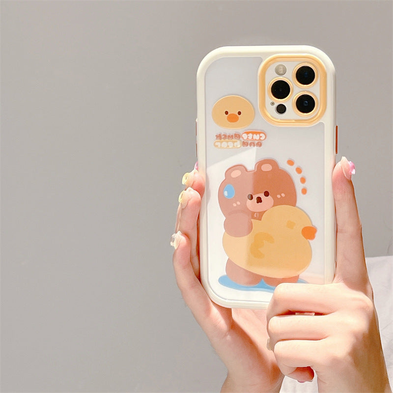 Summer Bear Duck Anti-fall iPhone Case