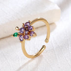 Cute Fruit Grape Ring - Viexta