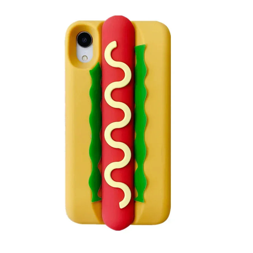 cheese-hot-dog-silicone-iphone-case - Viexta