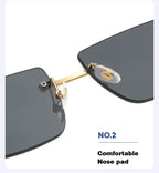 Frameless Trimming Head Sunglasses - Viexta