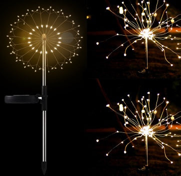 New Ground Plug Solar Fireworks Light