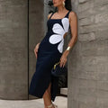 Spring New Versatile Flowers Dress - Viexta