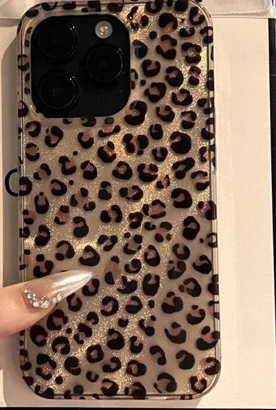 feather-yarn-brown-leopard-printed-iphone-case - Viexta