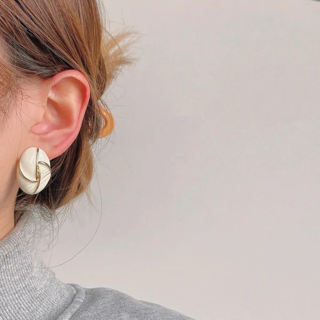 925-silver-needle-plated-14k-drip-glazed-ear-studs - Viexta