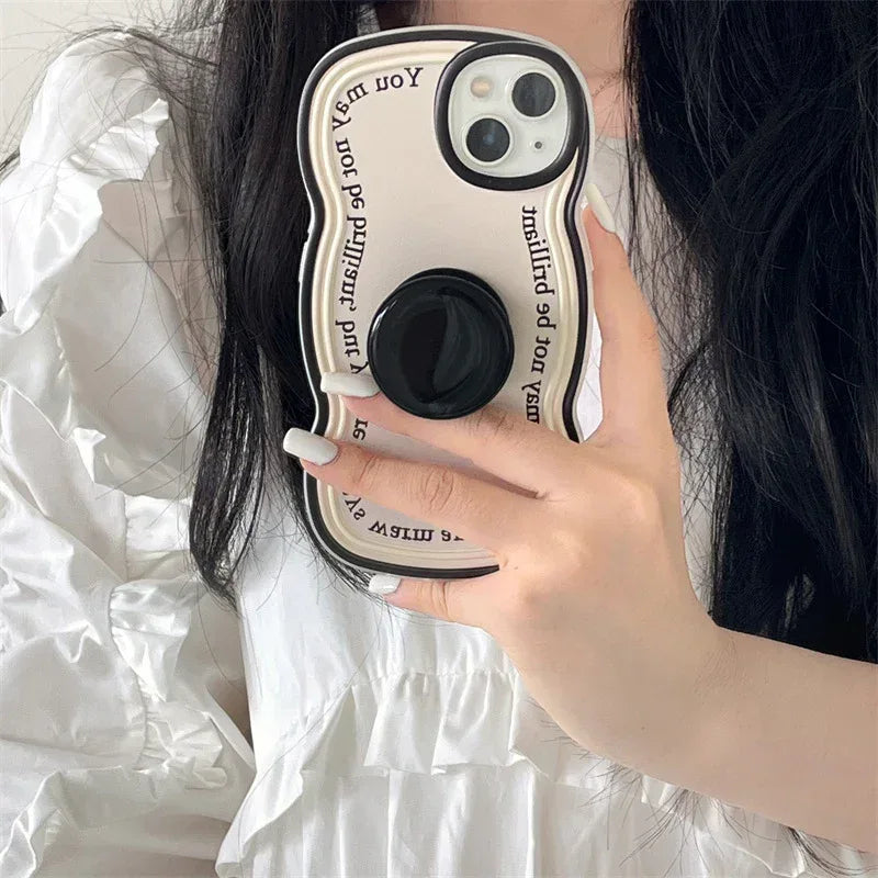 Ring English Twist Bracket iPhone Case - Viexta