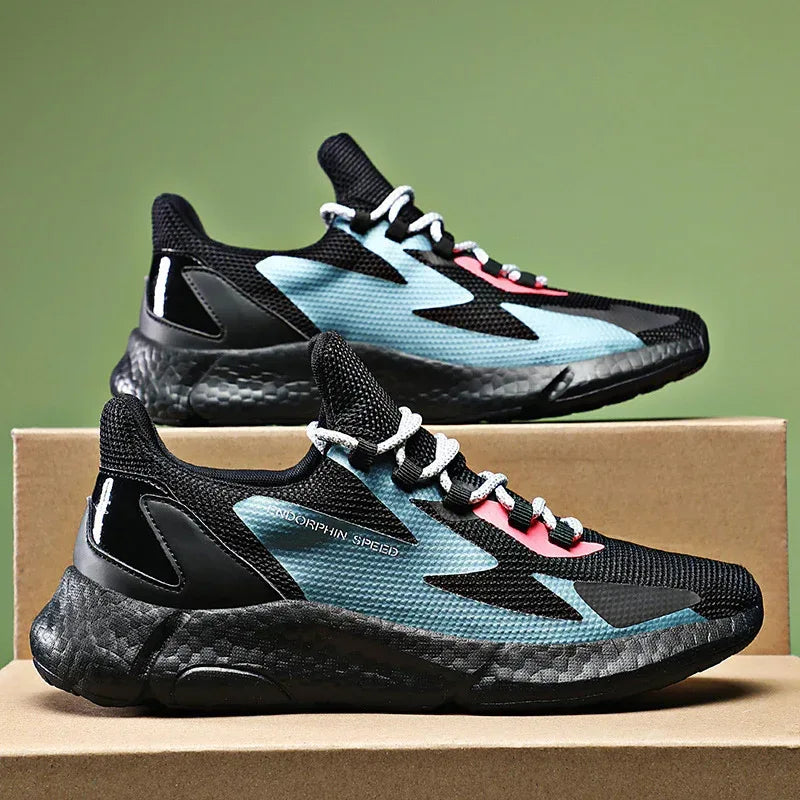 Flying Woven Popcorn Running Shoes - Viexta