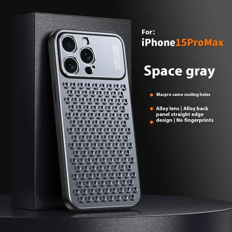 applicable-honeycomb-heat-dissipation-iphone-case - Viexta