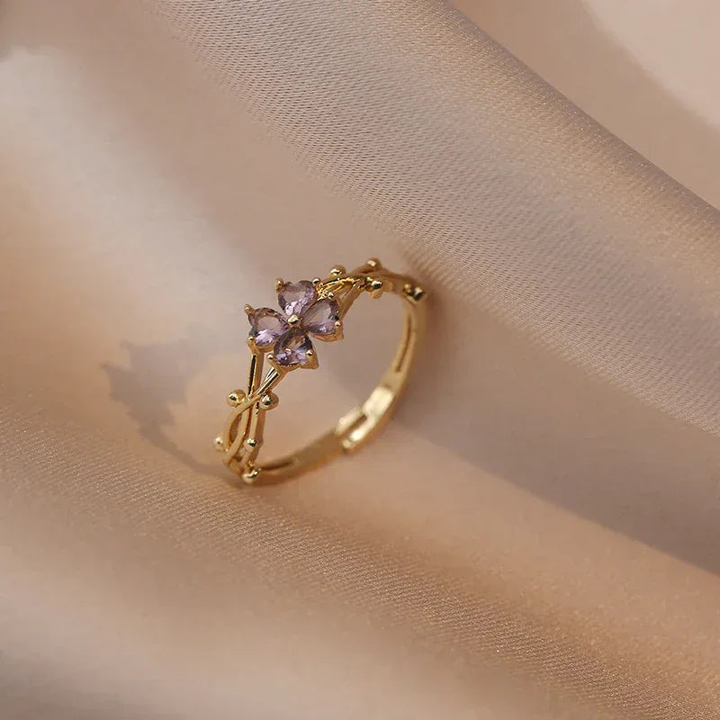 elegant-literary-purple-zircon-petal-ring - Viexta