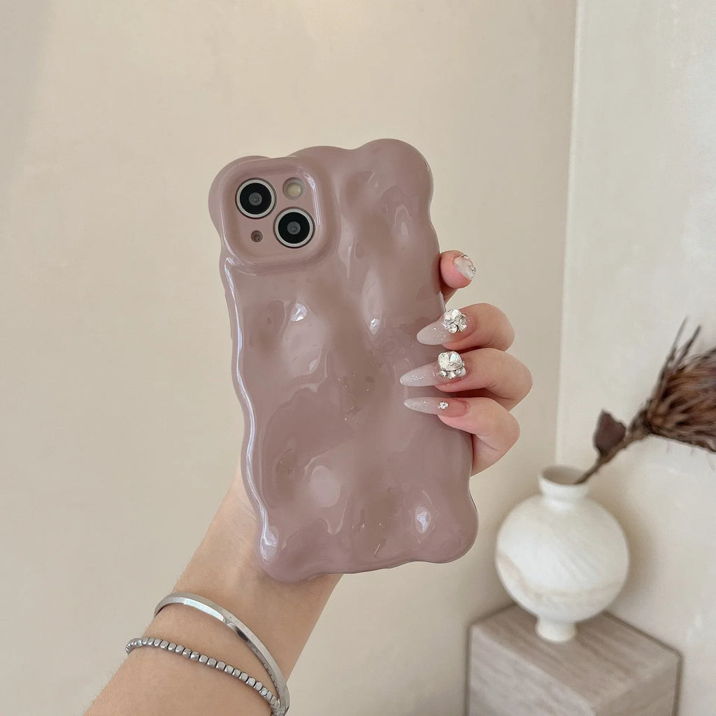 Electroplating Bubble Fashion Solid Color iPhone Case - Viexta