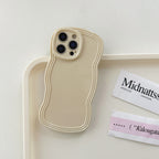 Cream Candy Color Wave iPhone Case