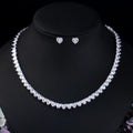 diamond-heart-shaped-zircon-necklace-and-earring - Viexta