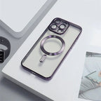 Electroplating CD Pattern Magnetic Suction Lens Protector iPhone case - Viexta