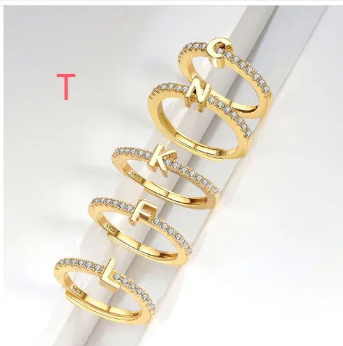 s925-sterling-silver-micro-inlaid-letters-ring - Viexta