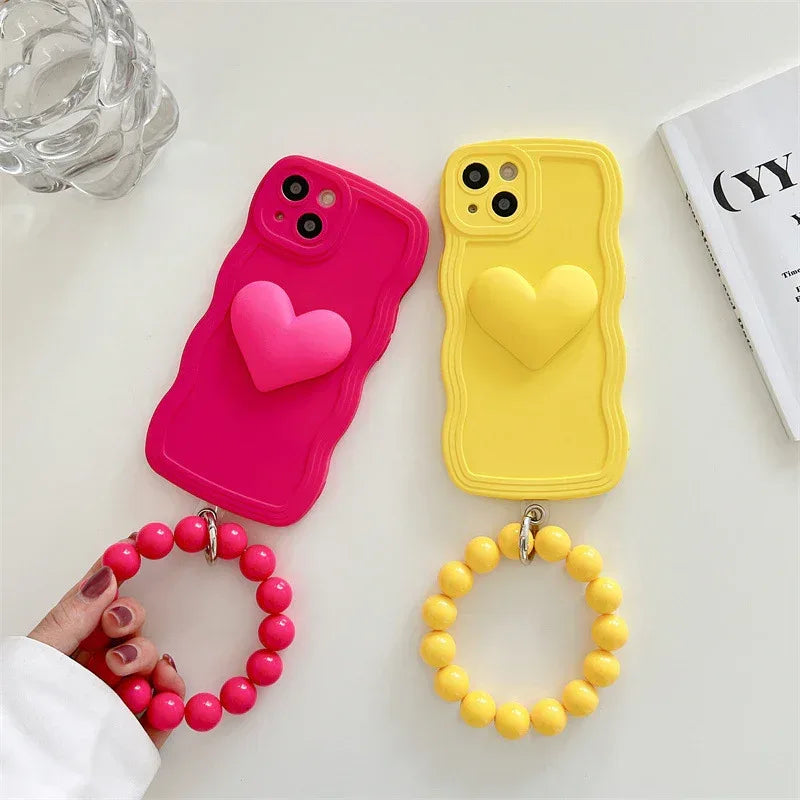 Wavy Edge Silicone Three-dimensional iPhone Case - Viexta
